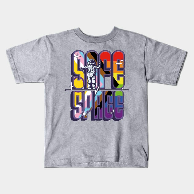 LGBT Safe Space - 2SLGBTQIA+ Safe Space Kids T-Shirt by Yesteeyear